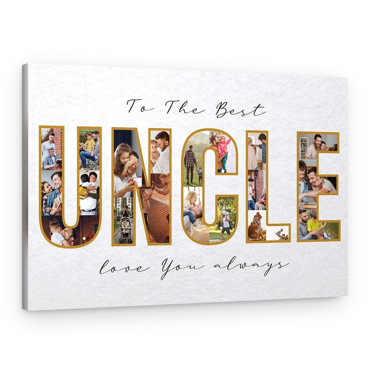 To The Best Uncle Custom Canvas Print – Canvas Print