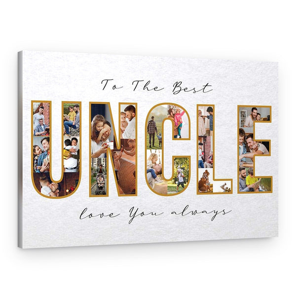 To The Best Uncle Custom Canvas Print