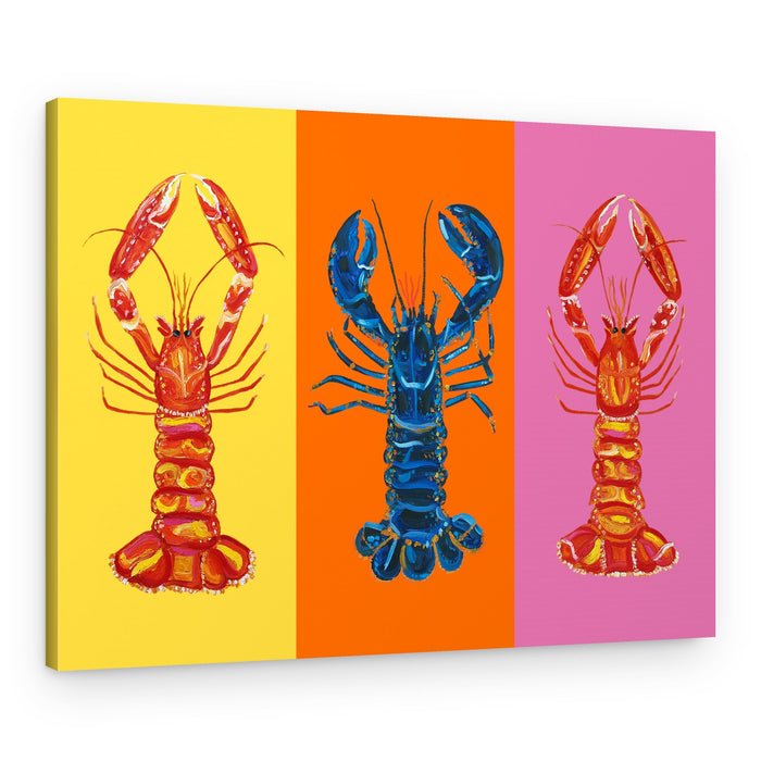 Colorful Pop Lobsters – Canvas Print