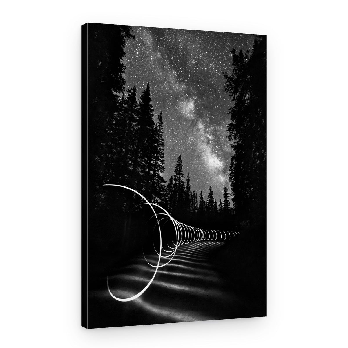 Milky Way Light Spiral – Canvas Print