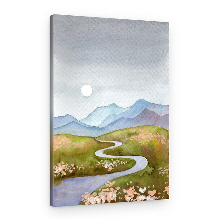 Serene Mountain Path – Canvas Print