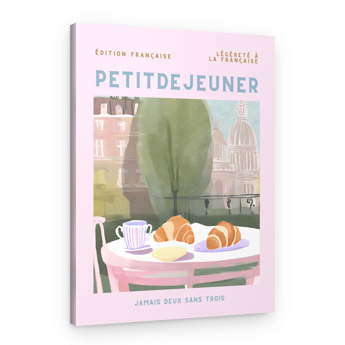 Parisian Balcony Breakfast – Canvas Print