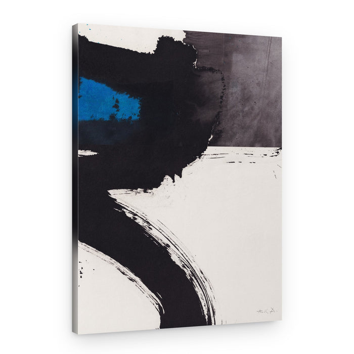 Bold Blue Abstract Strokes – Canvas Print