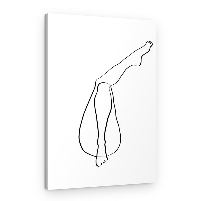 Graceful Legs Outline – Canvas Print