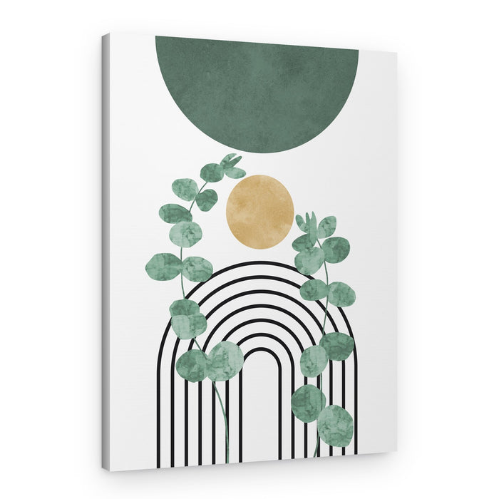 Golden Eucalyptus Arch – Canvas Print