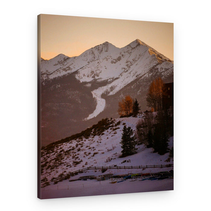 Golden Hour Mountains – Canvas Print