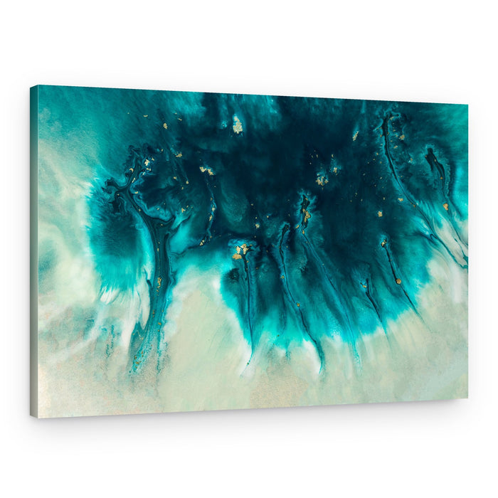 Dramatic Art- Aqua Echoes – Canvas Print