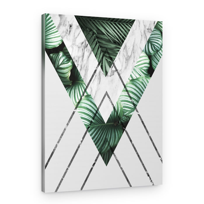 Modern Botanical Geometry – Canvas Print