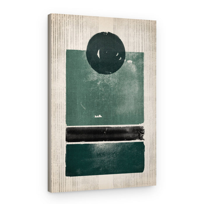 Modern Green Abstraction – Canvas Print