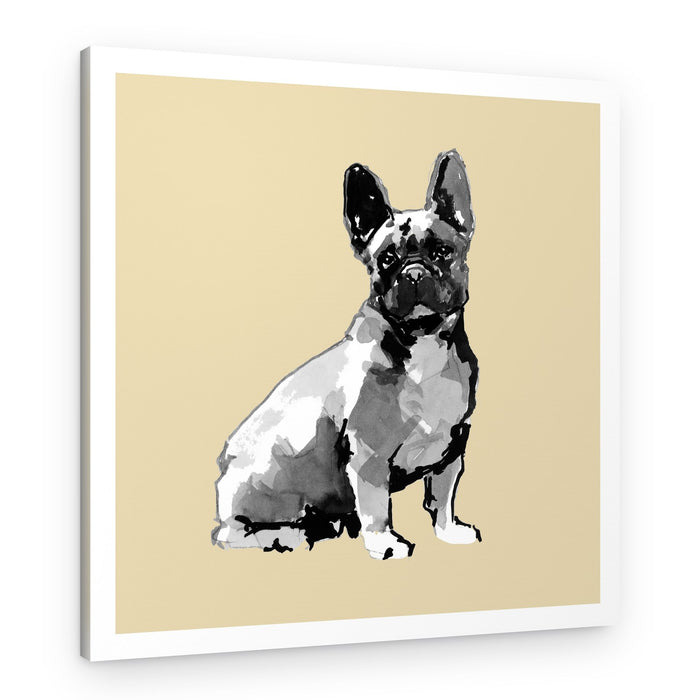 Watercolor French Bulldog – Canvas Print