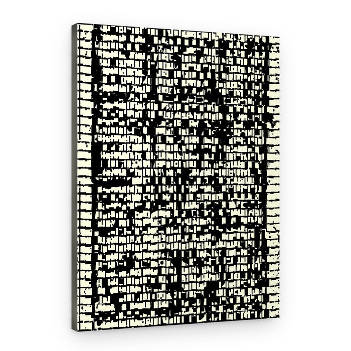 Glitched Digital Pattern – Canvas Print