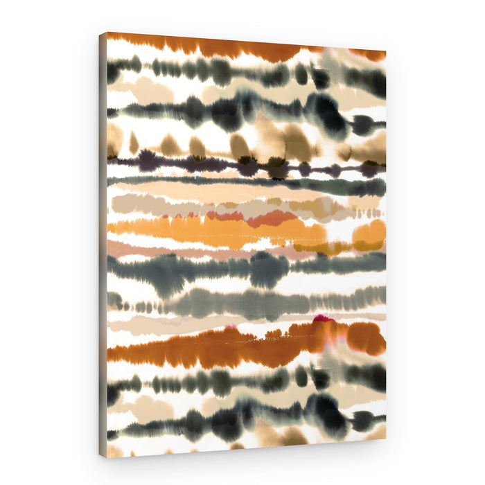 Fluid Earthy Stripes – Canvas Print
