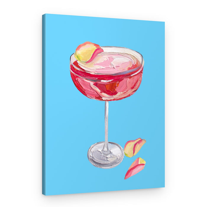 Vibrant Pink Cocktail – Canvas Print