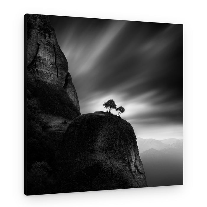 Solitary Cliff Trees – Canvas Print
