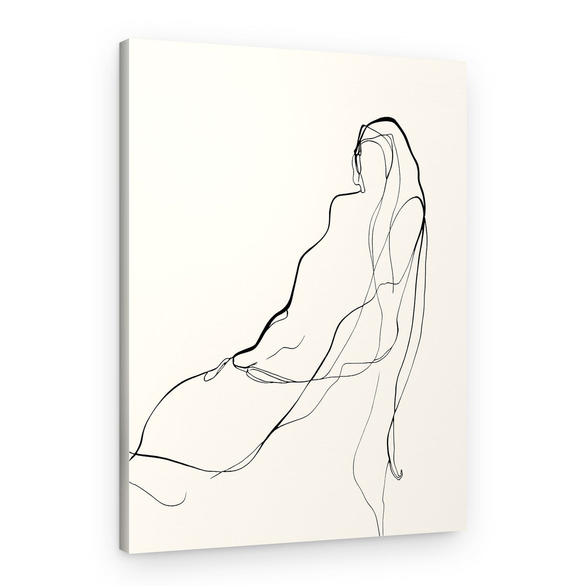 Flowing Female Form – Canvas Print