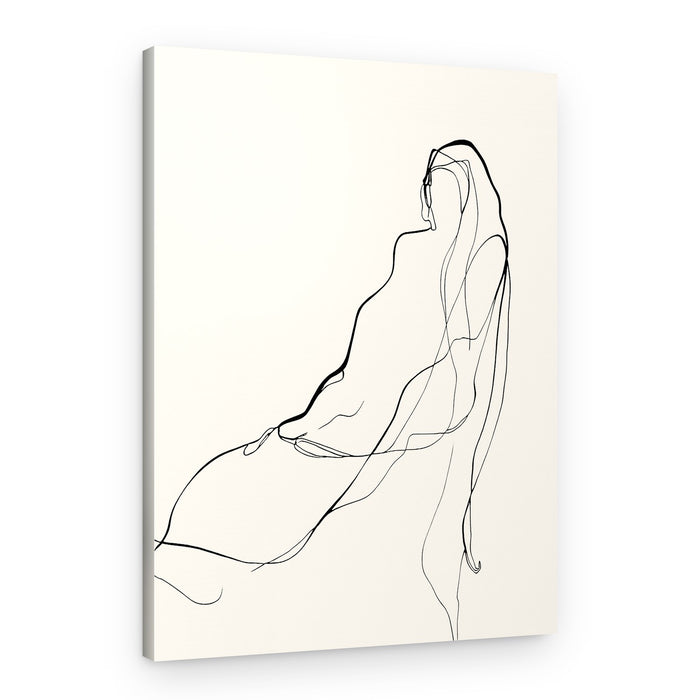 Flowing Female Form – Canvas Print