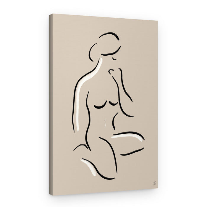Serene Female Form – Canvas Print