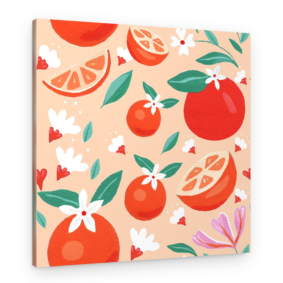 Citrus Pattern – Canvas Print