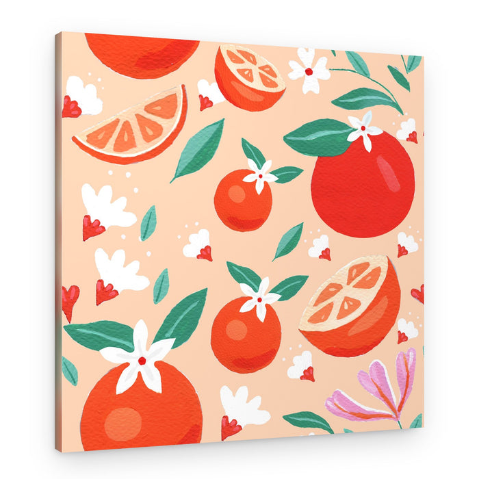 Citrus Pattern – Canvas Print