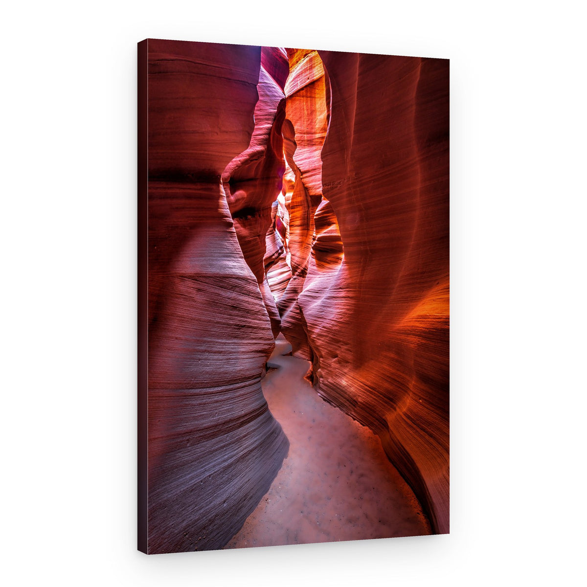 Winding Slot Canyon Light – Canvas Print