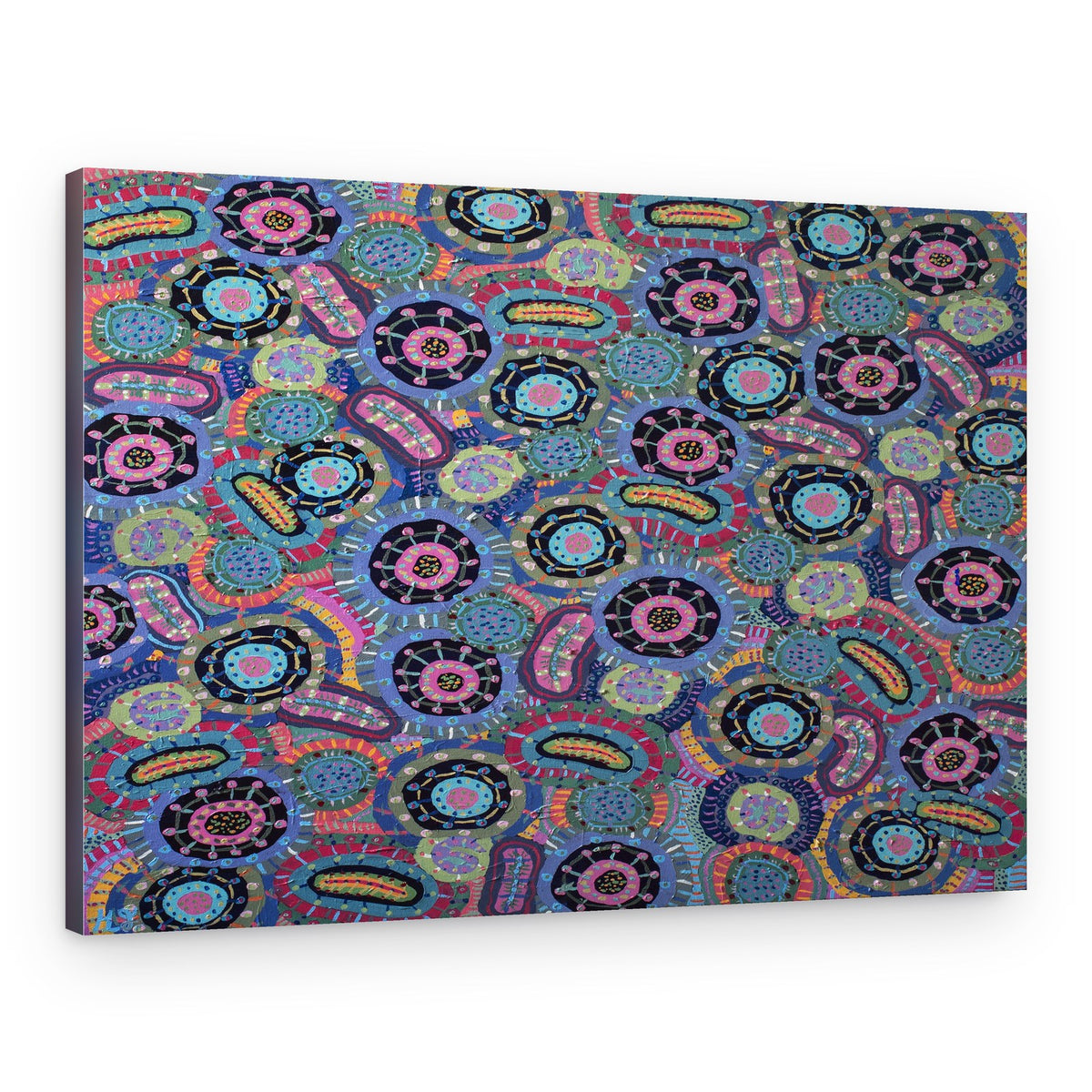 Vibrant Organic Pattern – Canvas Print