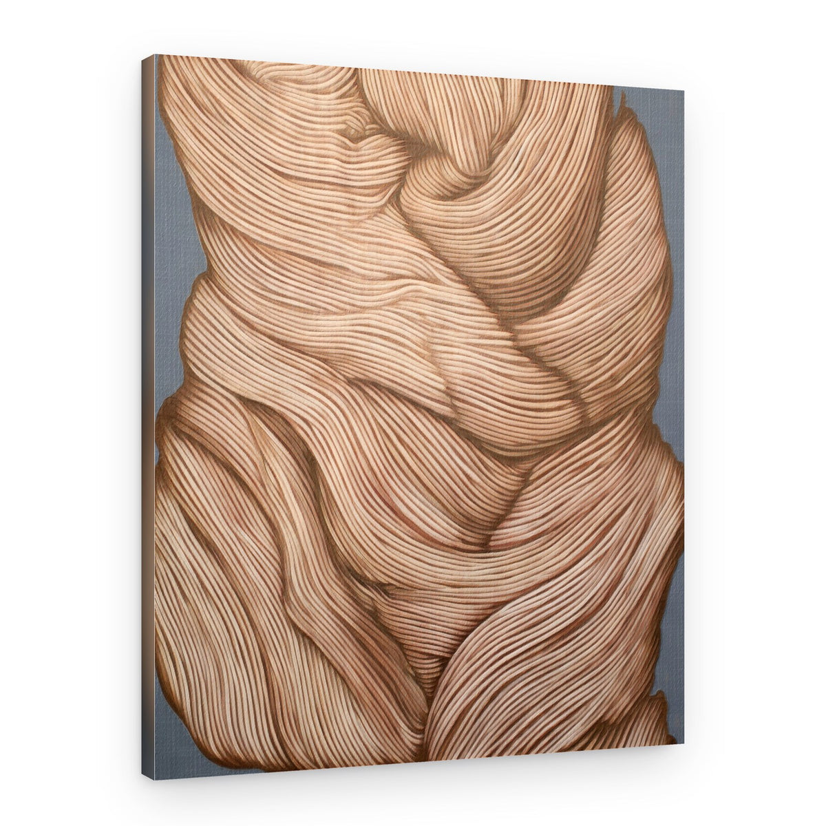 Flowing Textured Strands – Canvas Print