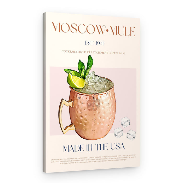 Moscow Mule Copper Mug – Canvas Print