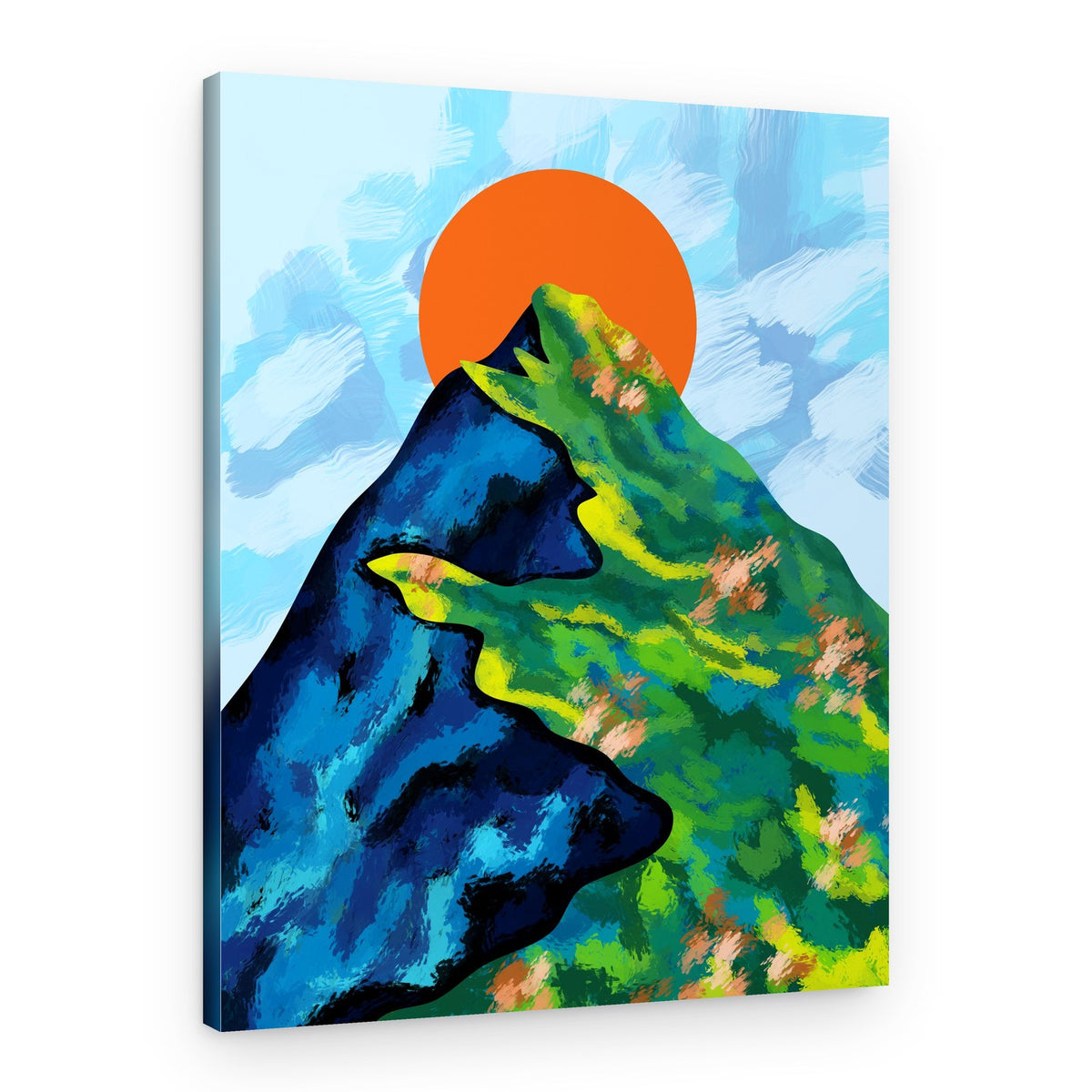 Vibrant Mountain Sunset – Canvas Print