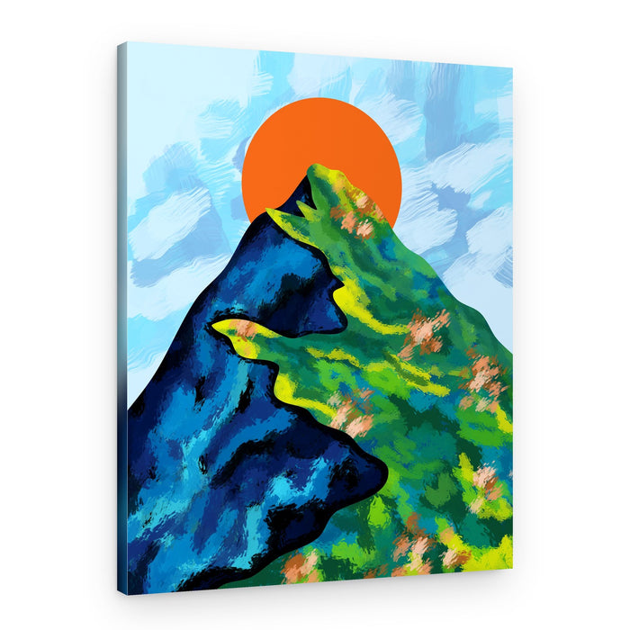 Vibrant Mountain Sunset – Canvas Print