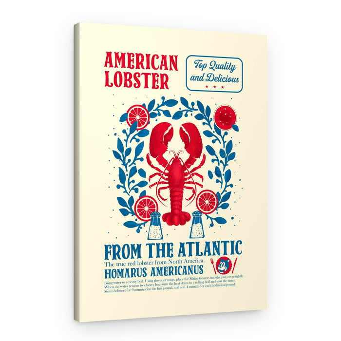 Delicious American Lobster Recipe – Canvas Print
