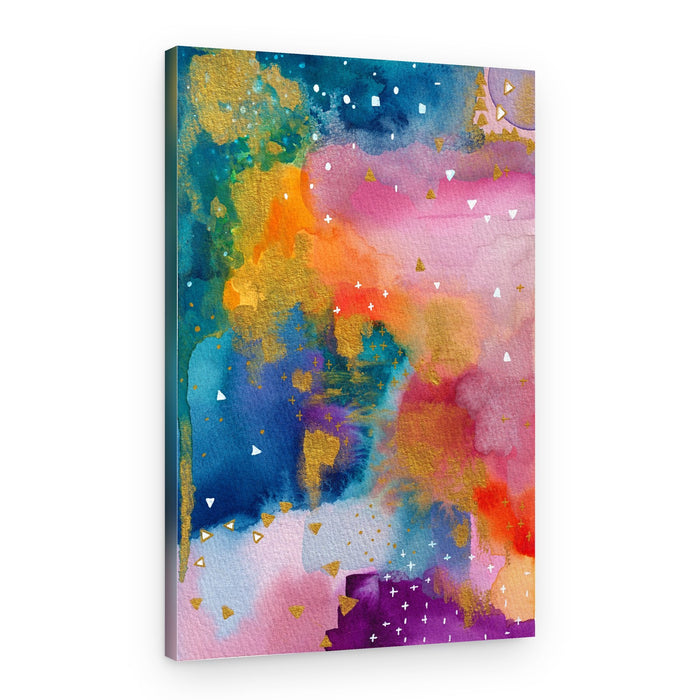 Vibrant Gold Abstract – Canvas Print