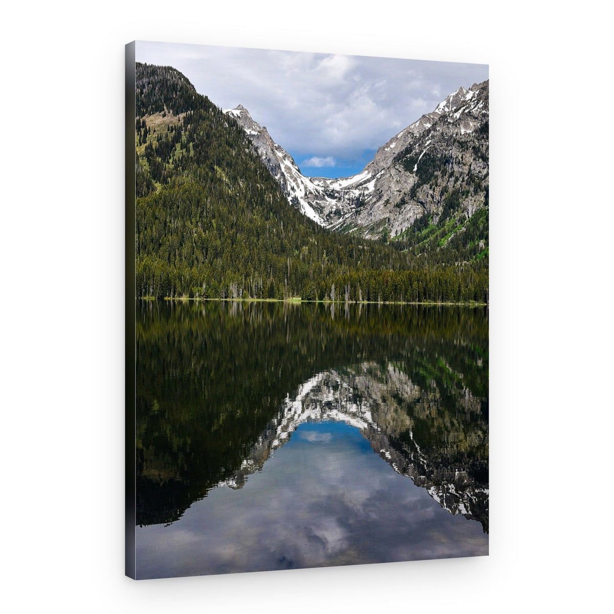 Majestic Mountain Reflection – Canvas Print