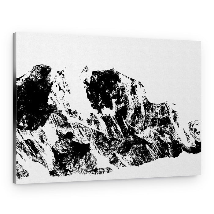Dramatic Mountain Peaks – Canvas Print