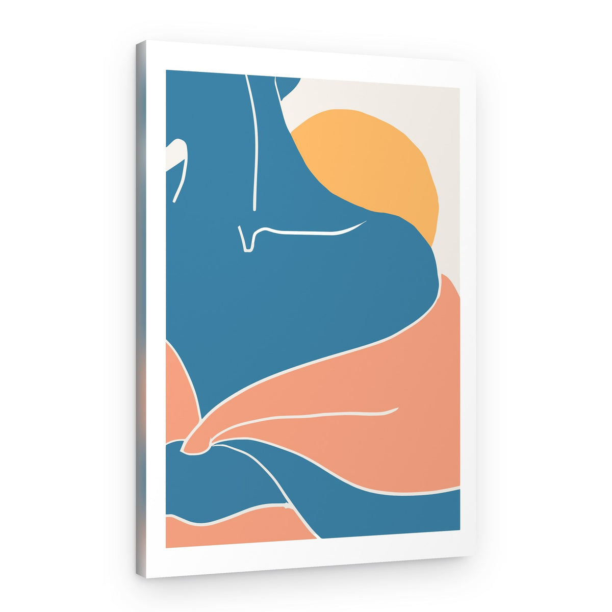 Abstract Embrace Sunset – Canvas Print