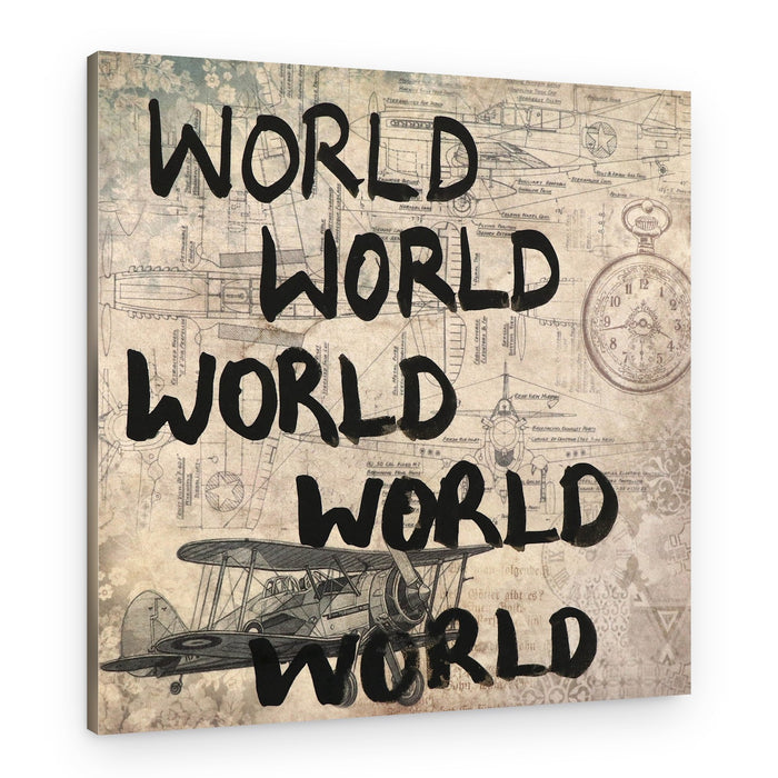 Vintage World Travel – Canvas Print