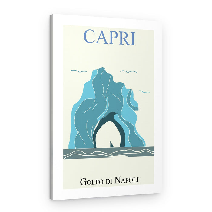 Capri Faraglioni Sea View – Canvas Print