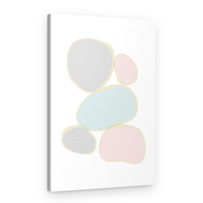 Gentle Abstract Stones – Canvas Print