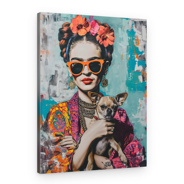 Colorful Portrait Chihuahua – Canvas Print