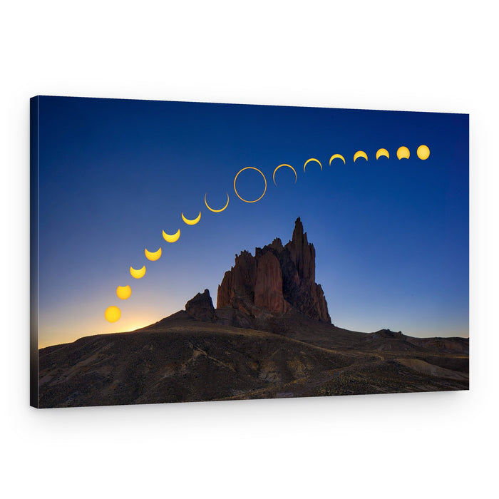 Annular Eclipse Shiprock – Canvas Print