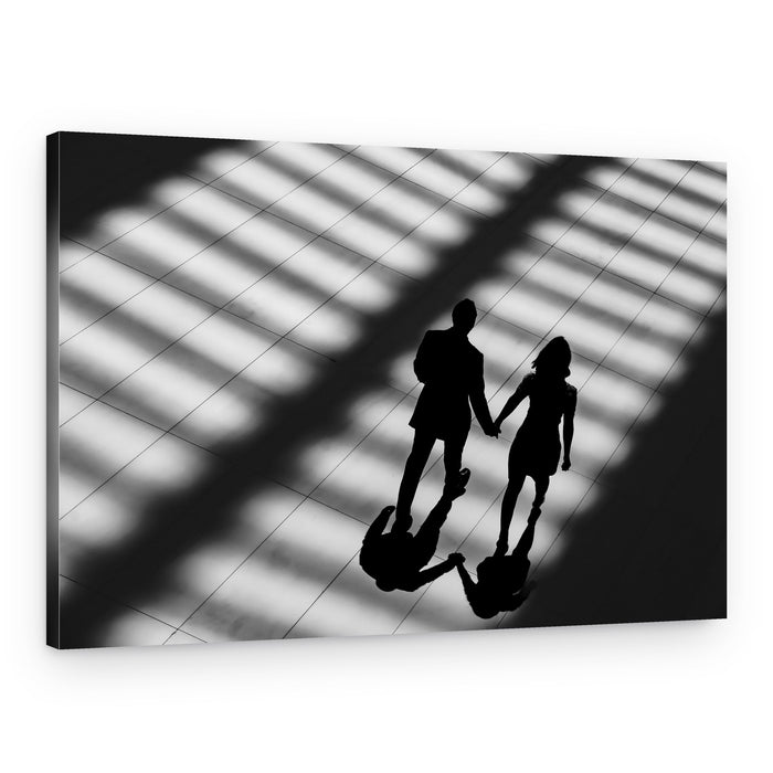 Romantic Shadow Walk – Canvas Print