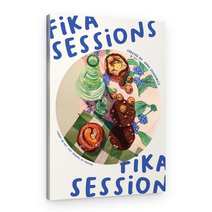 Cozy Fika Sweets – Canvas Print