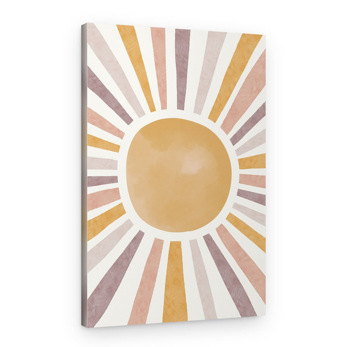 Boho Sun Rays – Canvas Print