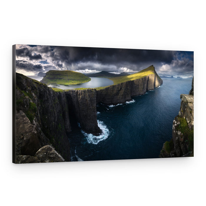 Dramatic Floating Lake Cliffs – Canvas Print