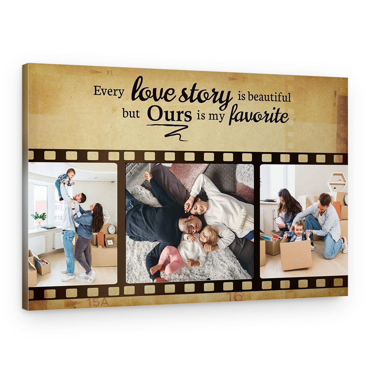 Every Love Story Is Beautiful But Ours Is My Favorite Photo Canvas Print – Canvas Print