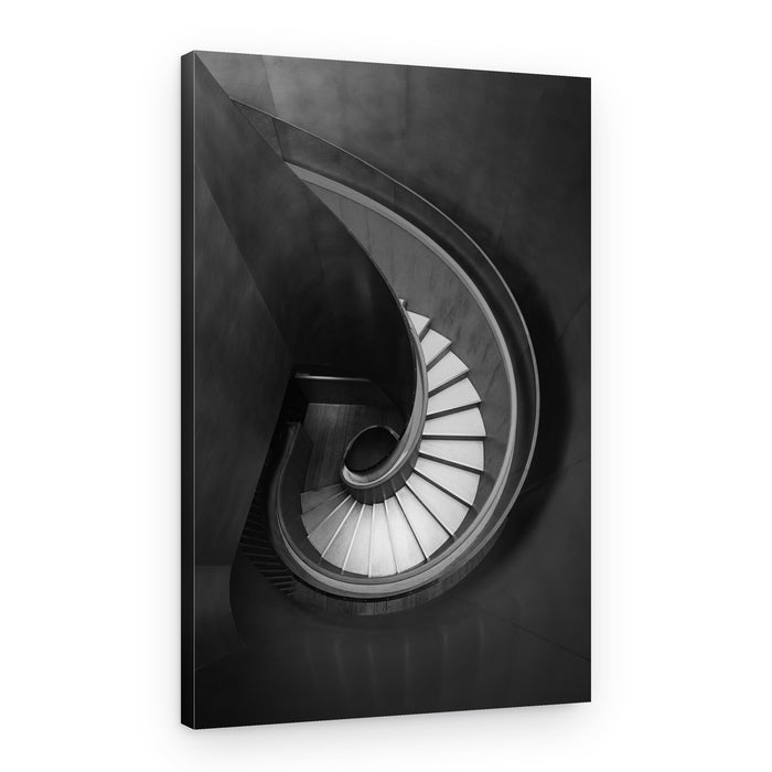 Modern Spiral Staircase – Canvas Print