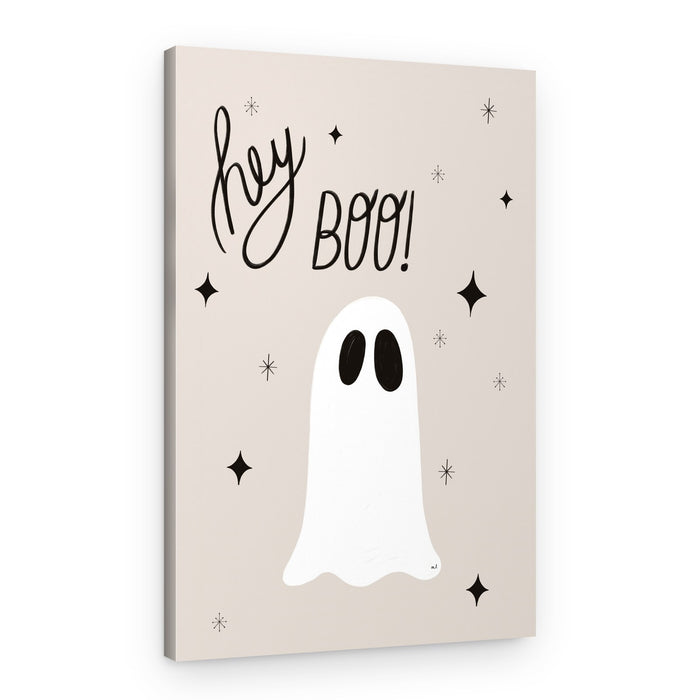 Hey Boo Ghost – Canvas Print