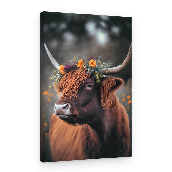 Majestic Blossom牛 – Canvas Print