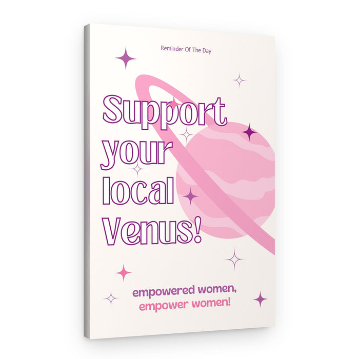 Empower Women Planet – Canvas Print