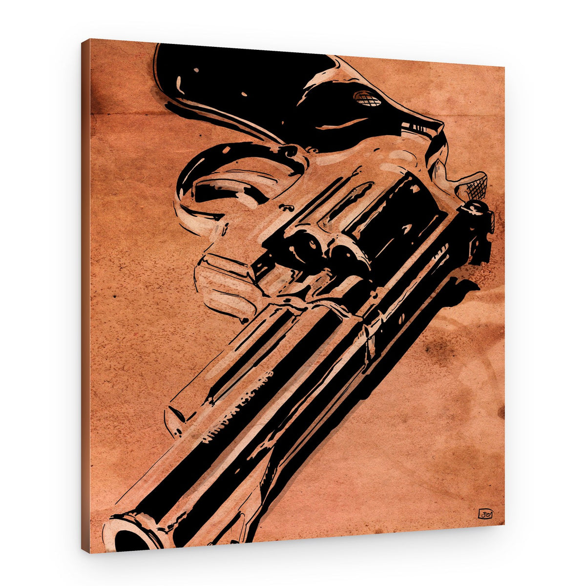 Vintage Revolver – Canvas Print