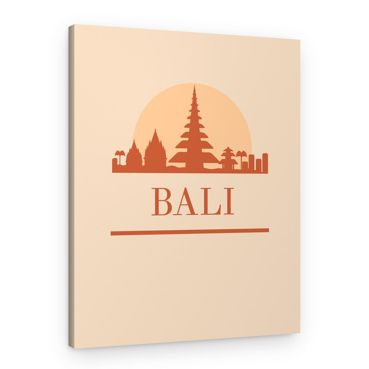 Bali Temple Sunset – Canvas Print